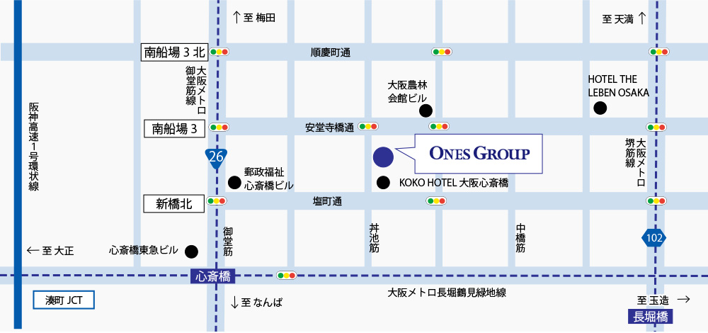 ONES GROUPの地図